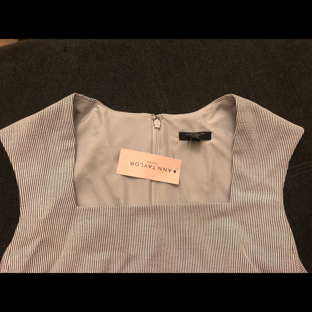 Ann Taylor Petite 00 Striped Dress